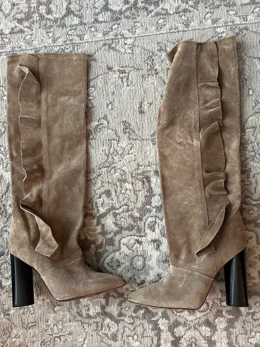 Iro Suede Boots with Ribbon Detail